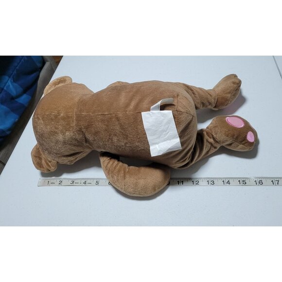 Teddy Bear 16 inch Plush Embroidered Eyes Baby Lovey Stuffed Animal Toy - Picture 5 of 5